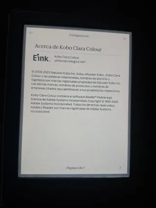 Ebook Kobo Clara Color