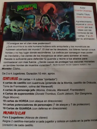 Juego de mesa Monster Clans