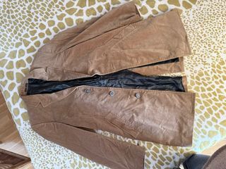 Abrigo hombre caramelo, tela de lana muy suave