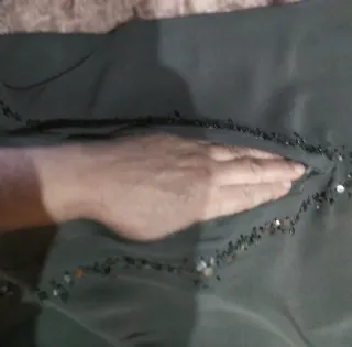 Blusa fiesta lentejuelas negra Talla L