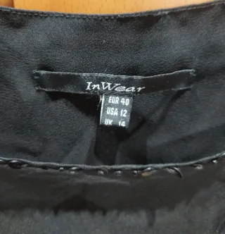 Blusa fiesta lentejuelas negra Talla L