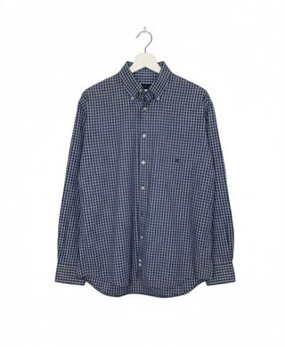 Camisa Burberry Cuadros Azul y Blanco