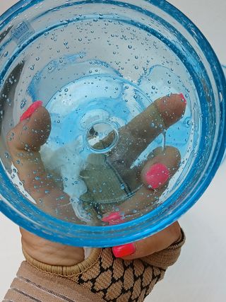 Set 6 Coppette Murano Blu