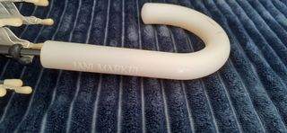 Paraguas transparente con flores, antiviento.