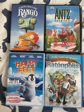 Lote 6 Películas DVD Animadas (Español)