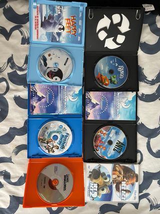 Lote 6 Películas DVD Animadas (Español)