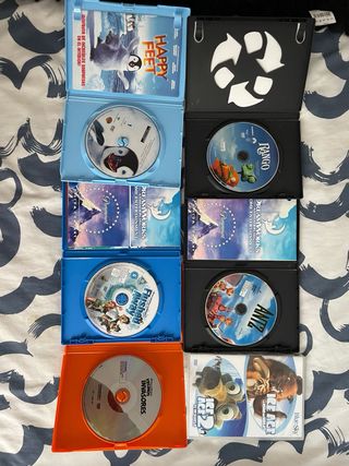 Lote 6 Películas DVD Animadas (Español)