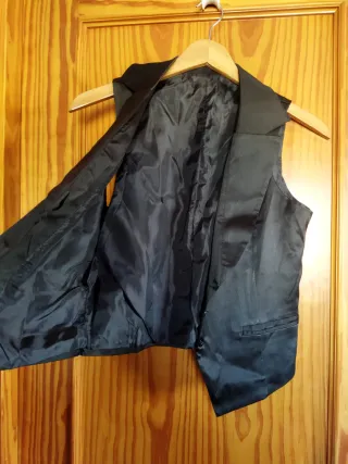 Chaleco satinado mujer