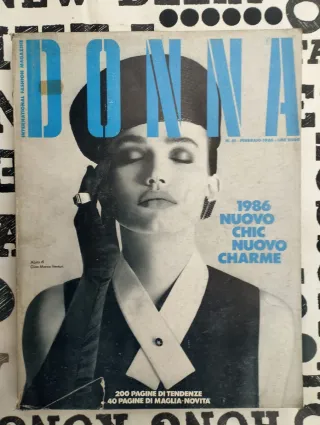 Revista moda alta costura Donna 1986