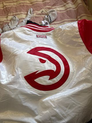 Chaqueta Starter NBA Atlanta Hawks Roja/Blanca