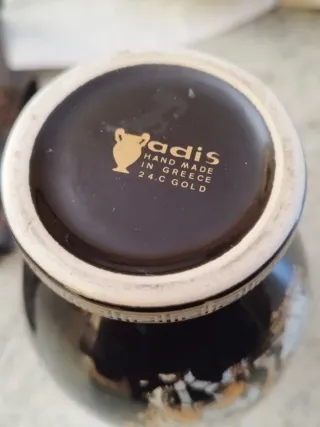 Anforetta Nera con Decorazioni Oro 24k