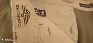 Pantaloni Dockers Uomo Verde Oliva Vintage