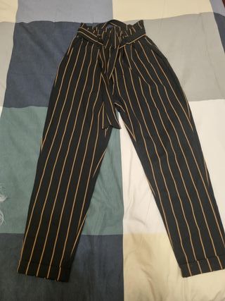 Pantaloni donna estivi a righe taglia S