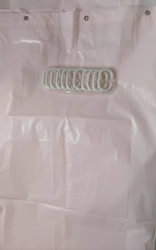 Cortina de baño de plástico