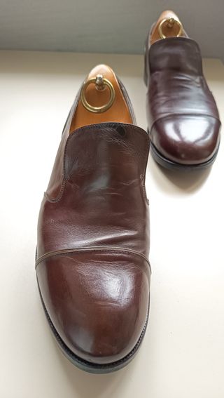 Mocassini in pelle Marrone Made in Italy