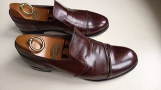 Mocassini in pelle Marrone Made in Italy