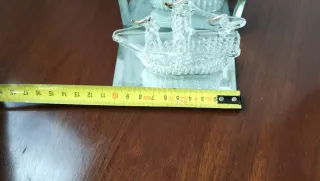 Adorno barco cristal tallado