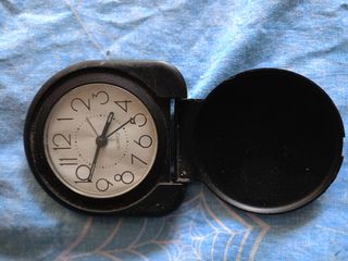 Sveglia da viaggio con placca in argento 925