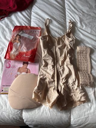 Faja MariaE y Tabla Abdominal Beige