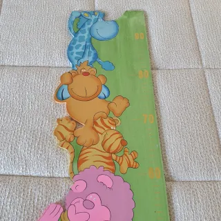 Metro da parete cameretta legno animali