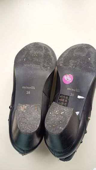 Stivaletti Minelli Pelle Nera Tg. 38