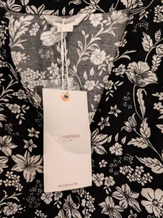 Vestido largo Springfield floral