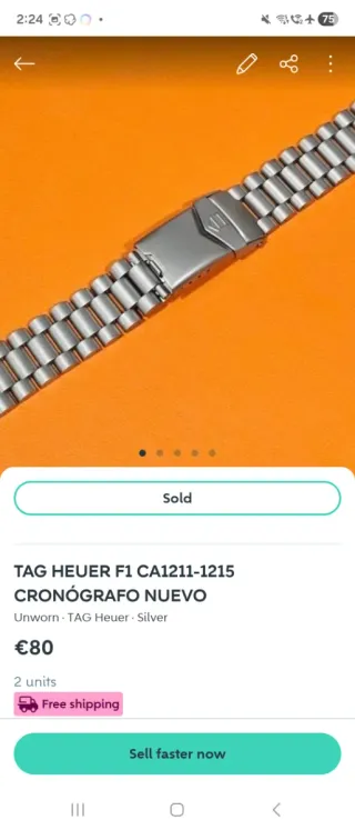 Christian Para TAG Heuer F1 CA1211-1215 CRONÓGRAFO