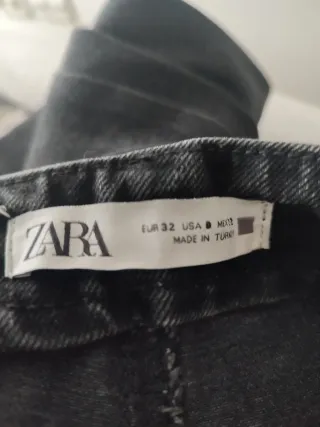 Pantalón vaquero ancho gris oscuro XXS