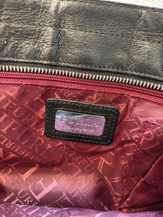 Borsa Furla Vera Pelle Nera Vintage