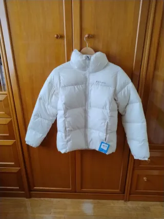 Chaqueta Columbia Puffect II Mujer Beige talla S
