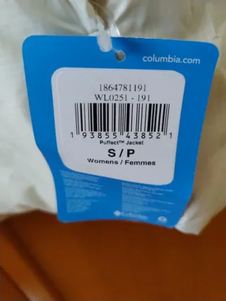Chaqueta Columbia Puffect II Mujer Beige talla S