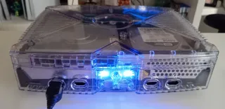 Consola Xbox Clásica Transparente Modificada