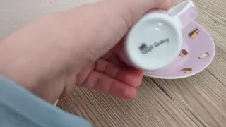 2 Tazzine Caffè Ceramica Decorate Dolci