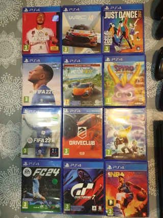 PS4 + 9 Juegos + Mandos