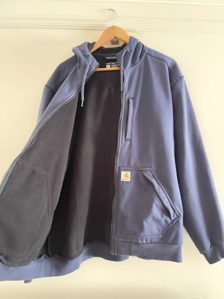 Chaqueta Carhartt Rain Defender impermeable azul