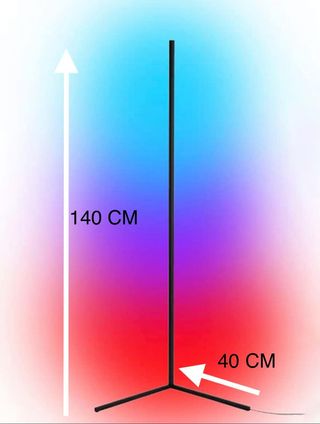 NUEVO - Lámpara Pie LED RGB 140cm + mando