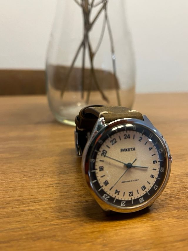 Reloj Raketa 24h Cuerda Manual Vintage