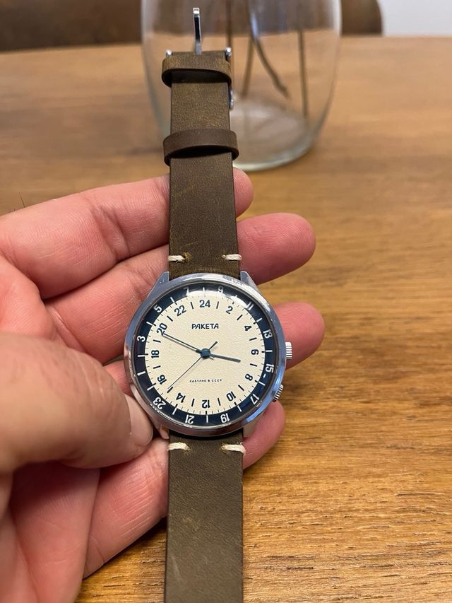 Reloj Raketa 24h Cuerda Manual Vintage