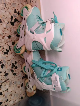 Patines Powerslide color turquesa