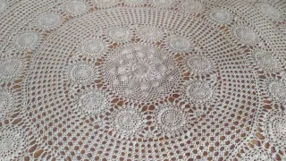 Tovaglia uncinetto vintage anni 70