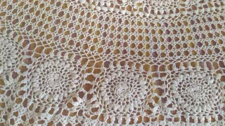 Tovaglia uncinetto vintage anni 70
