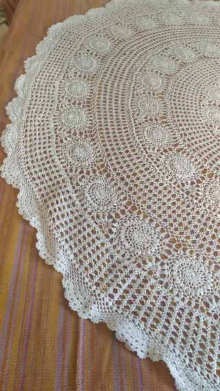 Tovaglia uncinetto vintage anni 70