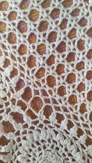 Tovaglia uncinetto vintage anni 70