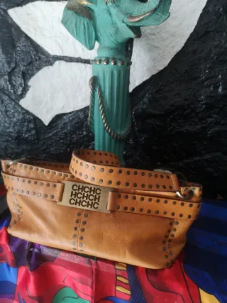 Bolso Carolina Herrera Original Marrón Dorado