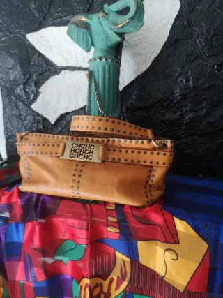 Bolso Carolina Herrera Original Marrón Dorado
