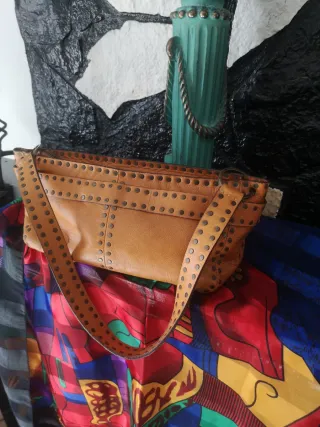 Bolso Carolina Herrera Original Marrón Dorado