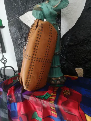 Bolso Carolina Herrera Original Marrón Dorado