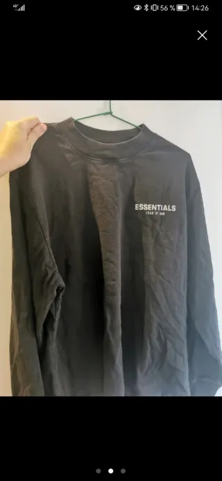 Sudadera Essentials Negra