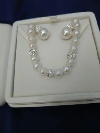 Collar y pendientes plata Lotus