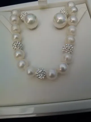 Collar y pendientes plata Lotus